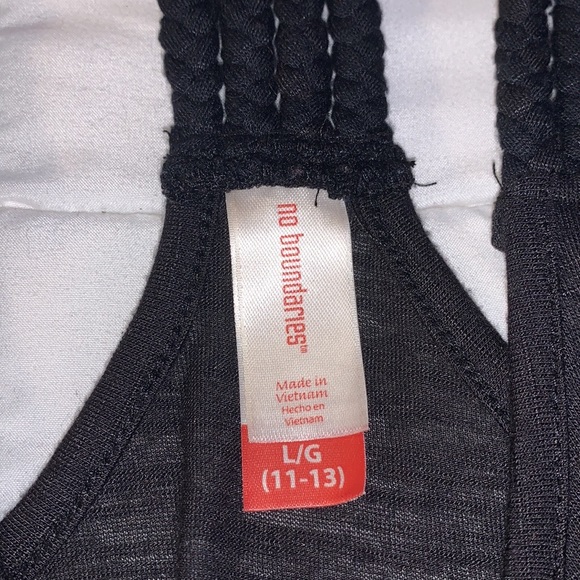 Black Palm Tree Spaghetti Strap Tank Top - Like New - Picture 5 of 5